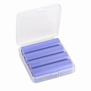 Slimline 18650 Battery Case, Compact & Portable Pouch Sleeve for 18650 Rechargeable Batteries (Holds 4 Batteries Total) Slimline 18650 Battery Case, Compact & Portable Pouch Sleeve for 18650 Rechargeable Batteries (Holds 4 Batteries Total)