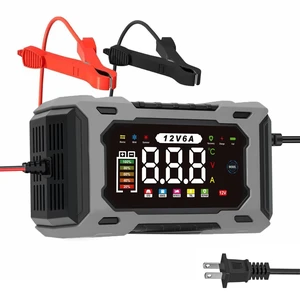 12V 6A Smart Battery Charger Maintainer, Fully Automatic Trickle Charger | MultiStage Charging & Comprehensive Safety Protection, for LeadAcid (AGM, GEL, SLA, Flooded, deepcycle) batteries 12V 6A Smart Battery Charger Maintainer, Fully Automatic Trickle Charger | MultiStage Charging & Comprehensive Safety Protection, for LeadAcid (AGM, GEL, SLA, Flooded, deepcycle) batteries
