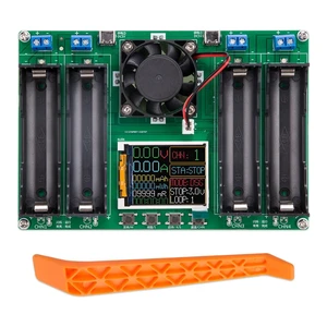 1Pcs Type-C 18650 Battery Capacity Tester Lithium Battery Internal Resistance Tester 4-Channel Automatic Charge Discharge Module for Flat Ends 18650 Batteries 1Pcs Type-C 18650 Battery Capacity Tester Lithium Battery Internal Resistance Tester 4-Channel Automatic Charge Discharge Module for Flat Ends 18650 Batteries