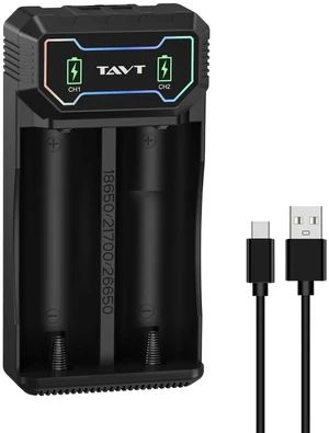 21700 26650 18650 Lithium Battery Charger, LED Intelligent Portable Battery Charger for Li-Ion Rechargeable Battery 18650/21700/ 26650with Charging Cable 21700 26650 18650 Lithium Battery Charger, LED Intelligent Portable Battery Charger for Li-Ion Rechargeable Battery 18650/21700/ 26650with Charging Cable