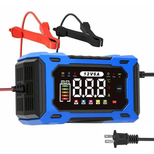 12V 6A Smart Battery Charger Maintainer, Fully Automatic Trickle Charger | MultiStage Charging & Comprehensive Safety Protection, for LeadAcid (AGM, GEL, SLA, Flooded, deepcycle) batteries 12V 6A Smart Battery Charger Maintainer, Fully Automatic Trickle Charger | MultiStage Charging & Comprehensive Safety Protection, for LeadAcid (AGM, GEL, SLA, Flooded, deepcycle) batteries