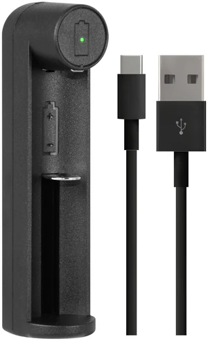18650 Rechargeable Battery Charger by Guard Dog Security, Charger Single Slot, 3.7v, USB Fast Charging, Compatible with 18350,18650, 26650, 21700, 26650 for Flashlights and Devices 18650 Rechargeable Battery Charger by Guard Dog Security, Charger Single Slot, 3.7v, USB Fast Charging, Compatible with 18350,18650, 26650, 21700, 26650 for Flashlights and Devices