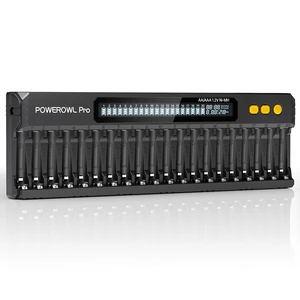 20 Bay AA AAA Battery Charger Station, for NiMH Rechargeable Batteries with LCD Display Independent Control 20 Bay AA AAA Battery Charger Station, for NiMH Rechargeable Batteries with LCD Display Independent Control