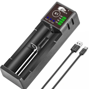 Single-Slot 18650 Battery Charger, 3.7V Li-ion Charger for 18650 18500 18350 20700 21700 26650 Battery,1.2V Ni-MH/Ni-Cd Batteries,2A Fast Single Slot 18650 USB C Batteries Charger Single-Slot 18650 Battery Charger, 3.7V Li-ion Charger for 18650 18500 18350 20700 21700 26650 Battery,1.2V Ni-MH/Ni-Cd Batteries,2A Fast Single Slot 18650 USB C Batteries Charger