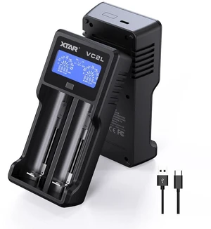 21700 Battery Charger VC2L 18650 Charger 2 Slot 2025 Version with LCD Display Max 2A Rechargeable Liion and AA Charger Not Included Any Batteries(VC2L) 21700 Battery Charger VC2L 18650 Charger 2 Slot 2025 Version with LCD Display Max 2A Rechargeable Liion and AA Charger Not Included Any Batteries(VC2L)