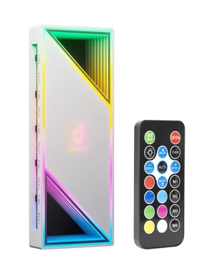 ARGB PWM Fan Hub Controller - 1 to 12-Port Fan Splitter, Infinity Mirror Design, Buck Speed Control for 3-Pin/4-Pin Fans, SATA-Powered, No 5V 3-Pin MB Required for Custom RGB Builds,P12PARGBWT ARGB PWM Fan Hub Controller - 1 to 12-Port Fan Splitter, Infinity Mirror Design, Buck Speed Control for 3-Pin/4-Pin Fans, SATA-Powered, No 5V 3-Pin MB Required for Custom RGB Builds,P12PARGBWT