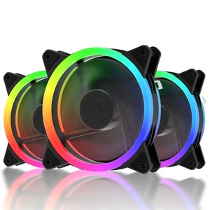 120mm RGB Case Fan Fan,Quiet Edition High Airflow LED Case Fan for PC Cases-3 Pack,RGB123-3 120mm RGB Case Fan Fan,Quiet Edition High Airflow LED Case Fan for PC Cases-3 Pack,RGB123-3