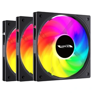 120mm Slim Case Fan 3 Pack, 15mm ARGB Slim PC Fans, Computer Case Fans Quiet, 800-2400RPM High Speed for CPU Cooling and Chassis, 12V 4Pin PWM, Black 120mm Slim Case Fan 3 Pack, 15mm ARGB Slim PC Fans, Computer Case Fans Quiet, 800-2400RPM High Speed for CPU Cooling and Chassis, 12V 4Pin PWM, Black