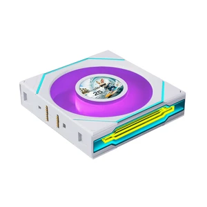 UNI Fan SL-INF LCD Flex 120mm Reverse Blade ARGB Fan, Single Pack, Controller Not Included, White (12RSLIND1F1W) UNI Fan SL-INF LCD Flex 120mm Reverse Blade ARGB Fan, Single Pack, Controller Not Included, White (12RSLIND1F1W)