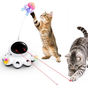 3-in-1 Cat Laser Toy,Interactive Automatic Motion Activated Moving 8 Holes Whack A Mole Feather, Rechargeable Electronic Smart Sensor Kitten Toys 3-in-1 Cat Laser Toy,Interactive Automatic Motion Activated Moving 8 Holes Whack A Mole Feather, Rechargeable Electronic Smart Sensor Kitten Toys