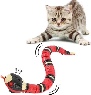 Interactive Smart Sensing Snake Toy for Cats, Dogs &Kids - USB Rechargeable, Automatically Senses Obstacles - Electric Toy Gift & Prop for Halloween, Christmas & April Fools Interactive Smart Sensing Snake Toy for Cats, Dogs &Kids - USB Rechargeable, Automatically Senses Obstacles - Electric Toy Gift & Prop for Halloween, Christmas & April Fools