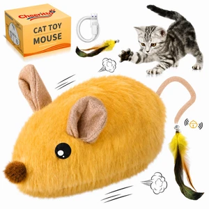 Interactive Cat Toys Mouse Rechargeable Auto-Move for Indoor Cat | Rechargeable,Auto-moving, Random paths, Lifelike squeaks, Sound switch, Tap-to-reactivate, for indoor cats, Interactive Interactive Cat Toys Mouse Rechargeable Auto-Move for Indoor Cat | Rechargeable,Auto-moving, Random paths, Lifelike squeaks, Sound switch, Tap-to-reactivate, for indoor cats, Interactive