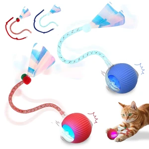 2PCS Interactive Cat Toys Smart Ball for Cats and Dogs, 360° Automatic Rolling Chase, 2 Rapid-Action Tails, Designed for Indoor pet Exercise, Boredom Relief, and Fun Chase Play.RedBlue 2PCS Interactive Cat Toys Smart Ball for Cats and Dogs, 360° Automatic Rolling Chase, 2 Rapid-Action Tails, Designed for Indoor pet Exercise, Boredom Relief, and Fun Chase Play.RedBlue