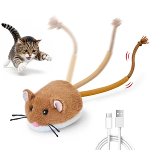 Interactive Cat Toy Rechargeable Motion Activated Rolling Mouse | 3 Motion Modes, 3 Sounds, Catnip Inside, USB Rechargeable, Multi-surface Usable, Easy Hair Cleaning Interactive Cat Toy Rechargeable Motion Activated Rolling Mouse | 3 Motion Modes, 3 Sounds, Catnip Inside, USB Rechargeable, Multi-surface Usable, Easy Hair Cleaning