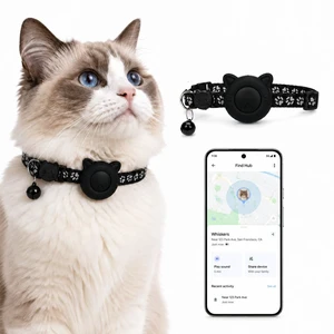 Cat GPS Tracker for Android Google Find Hub Pet Tracker for Cats, No Subscription, IP67 Waterproof GPS para Gatos, Replaceable 1-Year Battery (Location Reported by Nearby Android Devices) (Black) Cat GPS Tracker for Android Google Find Hub Pet Tracker for Cats, No Subscription, IP67 Waterproof GPS para Gatos, Replaceable 1-Year Battery (Location Reported by Nearby Android Devices) (Black)