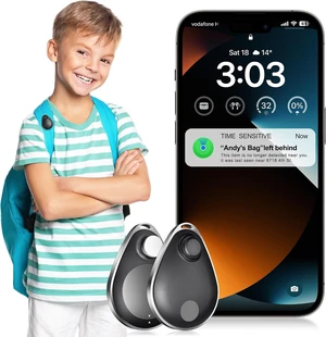 Utag GPS Tracker for Kids,2pcs Key Finder Works with Apple Find My (iOS only),Privacy Protection, Lost Mode, Waterproof,Bluetooth Tracker for Children, Seniors, Pets, Backpack (Black) Utag GPS Tracker for Kids,2pcs Key Finder Works with Apple Find My (iOS only),Privacy Protection, Lost Mode, Waterproof,Bluetooth Tracker for Children, Seniors, Pets, Backpack (Black)