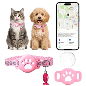Pet Tracker Collar for Cats, Smart Collar for Small Dogs with Locator | No Monthly Fee/ SIM Card, Work with IOS & Android, Ultra-Slim, IP68 Waterproof Reliable, 360-Day Battery , Black Pet Tracker Collar for Cats, Smart Collar for Small Dogs with Locator | No Monthly Fee/ SIM Card, Work with IOS & Android, Ultra-Slim, IP68 Waterproof Reliable, 360-Day Battery , Black