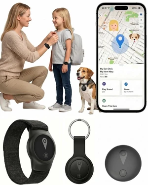 GPS Tracker for Kids, Smart Kids Tracker with Real-Time Location, for Android and iPhone No Monthly Fee & No SIM Card- Wearable Wristband & Keychain Design, IP68 Waterproof,Indoor & Outdoor Safety Use GPS Tracker for Kids, Smart Kids Tracker with Real-Time Location, for Android and iPhone No Monthly Fee & No SIM Card- Wearable Wristband & Keychain Design, IP68 Waterproof,Indoor & Outdoor Safety Use
