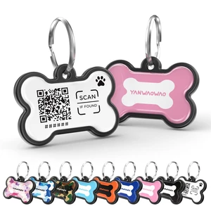ABS QR Code Dog Tag - Vibrant Pink - Jingle Free Pet ID Tags for Dogs & Cats, No Subscription GPS Alert Profile, Silent Pet Name Tag ABS QR Code Dog Tag - Vibrant Pink - Jingle Free Pet ID Tags for Dogs & Cats, No Subscription GPS Alert Profile, Silent Pet Name Tag