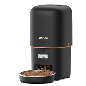 Automatic Cat Feeder, 4L Cat Food Dispenser with Anti-Jam Design, Over 180-day Battery Life, 1-6 Meals Per Day with Stainless Steel Cat Bowl, Keep Dry Food Fresh, Timed Pet Feeder Also for Small Dog Automatic Cat Feeder, 4L Cat Food Dispenser with Anti-Jam Design, Over 180-day Battery Life, 1-6 Meals Per Day with Stainless Steel Cat Bowl, Keep Dry Food Fresh, Timed Pet Feeder Also for Small Dog