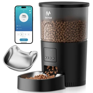 Automatic Cat Feeder, 5G WiFi Food Dispenser with APP Remote Control, Pet Dry Food Smart Feeder, Programmable Timed Feeding, Dual Power Supply, 1-10 Meals, Desiccant Bag, Stainless Steel Bowl Automatic Cat Feeder, 5G WiFi Food Dispenser with APP Remote Control, Pet Dry Food Smart Feeder, Programmable Timed Feeding, Dual Power Supply, 1-10 Meals, Desiccant Bag, Stainless Steel Bowl