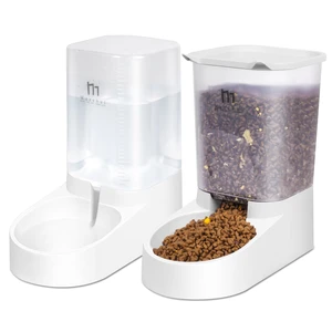 Dog Feeder, Gravity Cat Feeder and Water Dispenser Set, Automatic Pet Food Bowl and Waterer Large Capacity for Small Medium Pets Puppy Kitten Rabbit (1 Gallon / 3.8L) Dog Feeder, Gravity Cat Feeder and Water Dispenser Set, Automatic Pet Food Bowl and Waterer Large Capacity for Small Medium Pets Puppy Kitten Rabbit (1 Gallon / 3.8L)