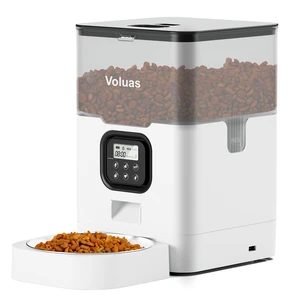 Automatic Cat Feeder, 4L Timed Dry Food Dispenser for Cats & Dogs | Programmable Portion Control, Up to 4 Meals Daily, Dual Power Supply, Power-Off Memory, 10-Second Voice Recorder Automatic Cat Feeder, 4L Timed Dry Food Dispenser for Cats & Dogs | Programmable Portion Control, Up to 4 Meals Daily, Dual Power Supply, Power-Off Memory, 10-Second Voice Recorder