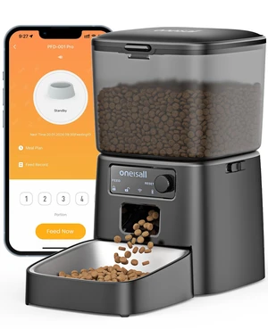 2.4 GHz Wi-Fi Automatic Cat Feeder, 3.5L/15 Cups | Timed Meals, Feed Now, Feeding Logs, Slow Feed, Precise Portion, Dual Power Backup, Family Share, Stainless Steel Bowls 2.4 GHz Wi-Fi Automatic Cat Feeder, 3.5L/15 Cups | Timed Meals, Feed Now, Feeding Logs, Slow Feed, Precise Portion, Dual Power Backup, Family Share, Stainless Steel Bowls