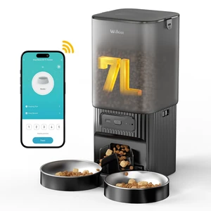 7L Automatic Cat Feeder 2 Cats, 5G WiFi Dog Food Dispenser with APP Control | APP Control, Dual Power Supply, Up to 12 Meals Per Day, 10s Voice Recorder, 2 Stainless Steel Bowls 7L Automatic Cat Feeder 2 Cats, 5G WiFi Dog Food Dispenser with APP Control | APP Control, Dual Power Supply, Up to 12 Meals Per Day, 10s Voice Recorder, 2 Stainless Steel Bowls