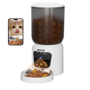 Automatic Cat Feeder with Camera, 6L WiFi Cat Feeder with App Control | 3MP HD Night Vision and 2-Way Audio for Busy Pet Parents, Timed Dry Food Dispenser with 304 Stainless Steel Bowl Automatic Cat Feeder with Camera, 6L WiFi Cat Feeder with App Control | 3MP HD Night Vision and 2-Way Audio for Busy Pet Parents, Timed Dry Food Dispenser with 304 Stainless Steel Bowl