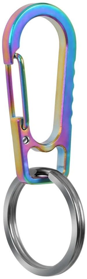 Titanium Heavy Duty Carabiner Keychain, EDC Quick Release Hooks with Titanium Key Ring Set for Men Women (Multicolor) Titanium Heavy Duty Carabiner Keychain, EDC Quick Release Hooks with Titanium Key Ring Set for Men Women (Multicolor)