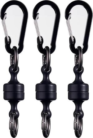 Quick Release Keychain,Strong Magnetic Buckle,Attachable keychain for Indoor Outdoor Hanging Car Keys Fishing,Black 3 PCS Quick Release Keychain,Strong Magnetic Buckle,Attachable keychain for Indoor Outdoor Hanging Car Keys Fishing,Black 3 PCS