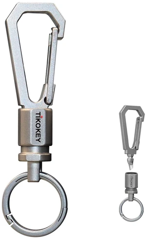 Carabiner Keychain with Detachable Keyring Lightweight Titanium Swivel Clip EDC Utility Keychain, Quick Release Key Holder for Men & Women Carabiner Keychain with Detachable Keyring Lightweight Titanium Swivel Clip EDC Utility Keychain, Quick Release Key Holder for Men & Women