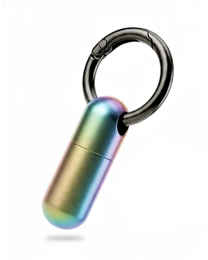 Titanium Keychain Pill Holder, Waterproof Small Single Pill Case for Nitro | Quick Release Carabiner, Medical Emergency for Aspirin, EDC Travel, Travel Mini Pill Box for Purse, Gift for Men & Women Titanium Keychain Pill Holder, Waterproof Small Single Pill Case for Nitro | Quick Release Carabiner, Medical Emergency for Aspirin, EDC Travel, Travel Mini Pill Box for Purse, Gift for Men & Women