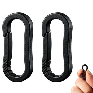 Mini Titanium Carabiner Clip Snap Hook, 2 pcs, OLL03 | Black, Small Keychain Holder, Quick Release, Link Connector, for Bird Feeders, Dog Tag, Wind Chime, EDC Tool, Flashlight Mini Titanium Carabiner Clip Snap Hook, 2 pcs, OLL03 | Black, Small Keychain Holder, Quick Release, Link Connector, for Bird Feeders, Dog Tag, Wind Chime, EDC Tool, Flashlight