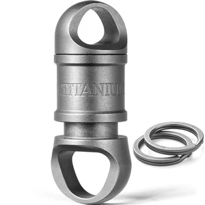 Titanium Quick Release Detachable Keychain with Titanium Key Ring | Rustproof, Heavy Duty, 360° Swivel, Three-bead Anti-drop Lock, for Car Home Keys Valet Use Titanium Quick Release Detachable Keychain with Titanium Key Ring | Rustproof, Heavy Duty, 360° Swivel, Three-bead Anti-drop Lock, for Car Home Keys Valet Use
