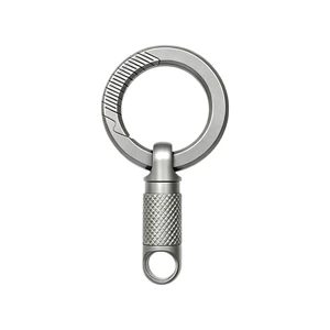 Titanium Quick Release Keychain,360° Swivel Clip Titanium Ring Daily Carry | Titanium Quick Release Keychain, 360° Swivel EDC Clip with Premium Titanium Ring for Daily Carry Titanium Quick Release Keychain,360° Swivel Clip Titanium Ring Daily Carry | Titanium Quick Release Keychain, 360° Swivel EDC Clip with Premium Titanium Ring for Daily Carry