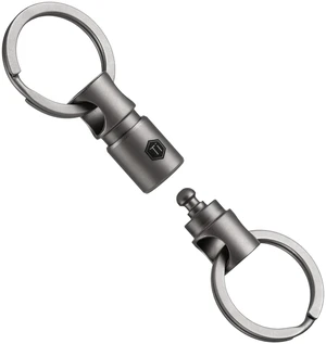 Titanium Quick Release Keychain, Pull Apart Detachable Key Chain | Lightweight EDC Key Organizer for Car Keys, Bags, Backpack, Daily Carry Titanium Quick Release Keychain, Pull Apart Detachable Key Chain | Lightweight EDC Key Organizer for Car Keys, Bags, Backpack, Daily Carry