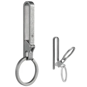 KM23 Titanium EDC Belt Keychain, Quick Release Key Ring Clip with Locking Design for Belt, Pocket, Purse & Backpack (Stonewashed) KM23 Titanium EDC Belt Keychain, Quick Release Key Ring Clip with Locking Design for Belt, Pocket, Purse & Backpack (Stonewashed)