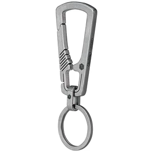 Titanium Carabiner Keychain Clip, Quick Release EDC Key Holder Organizer with Key Ring (KM04M) Titanium Carabiner Keychain Clip, Quick Release EDC Key Holder Organizer with Key Ring (KM04M)