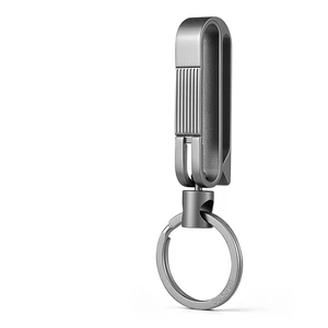 Titanium Belt Key Holder Clip for Pants, Jeans, Trousers | Belt Keychain clip fits 1.5 in Standard Belts, Rustproof & Durable, CNC One-Piece Spring Titanium Belt Key Holder Clip for Pants, Jeans, Trousers | Belt Keychain clip fits 1.5 in Standard Belts, Rustproof & Durable, CNC One-Piece Spring