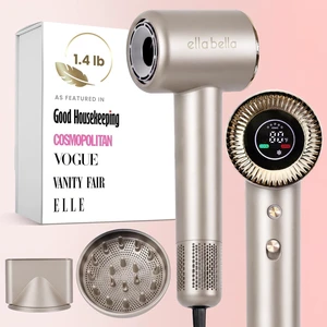 Compact Plasma Hair Dryer, Digital Display, Rapid Drying, Quiet | Advanced Plasma Technology Blow Dryer. Luxury Velvet Travel Bag, Diffuser & Nozzle Included. All Hair Types Compact Plasma Hair Dryer, Digital Display, Rapid Drying, Quiet | Advanced Plasma Technology Blow Dryer. Luxury Velvet Travel Bag, Diffuser & Nozzle Included. All Hair Types