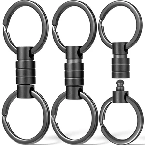 Titanium Quick Release Keychain, Pull Apart Detachable Key Chain | Rustproof, 20lbs Load, Anti-Drop Lock, 360° Swivel, for Valet Car Home Key Storage Titanium Quick Release Keychain, Pull Apart Detachable Key Chain | Rustproof, 20lbs Load, Anti-Drop Lock, 360° Swivel, for Valet Car Home Key Storage