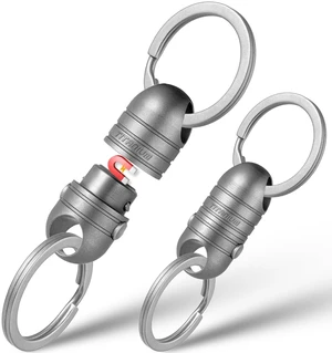 Titanium Quick Release Keychain,Detachable Pull Apart Key Chain Rings | Retractable Car Key Chain Holder for Men Women Titanium Quick Release Keychain,Detachable Pull Apart Key Chain Rings | Retractable Car Key Chain Holder for Men Women