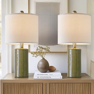 20.25" Small Table Lamps Set of 2 Modern Ceramic Lamps for Living Room | Farmhouse Bedside Lamp Boho Lamps for Night Stands Sage Green Bedroom Lamp Side Table Lamps End Table Lamp Mid Century Modern 20.25" Small Table Lamps Set of 2 Modern Ceramic Lamps for Living Room | Farmhouse Bedside Lamp Boho Lamps for Night Stands Sage Green Bedroom Lamp Side Table Lamps End Table Lamp Mid Century Modern