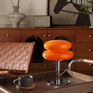 Table Lamp Small Mushroom Lamp, Mid Century Desk Lamps(Orange) | Cool Modern Lamps for Bedroom,Vintage Dimmable Bedside Cute Donut Lamps, House Warming Gifts New Home Decor Table Lamp Small Mushroom Lamp, Mid Century Desk Lamps(Orange) | Cool Modern Lamps for Bedroom,Vintage Dimmable Bedside Cute Donut Lamps, House Warming Gifts New Home Decor