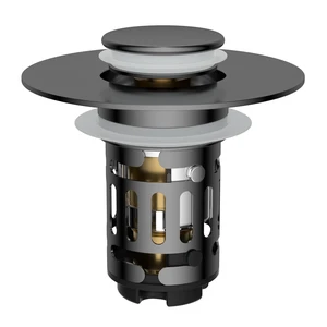 Upgraded 3 in 1 Bathroom Sink Drain Strainer, Pop Up Stopper | Universal Sink Plug, Removable Stainless Steel Filter Basket Hair Catcher, Fit 1.1''-2.36'' Basin, Brass Bullet Core, Grey Upgraded 3 in 1 Bathroom Sink Drain Strainer, Pop Up Stopper | Universal Sink Plug, Removable Stainless Steel Filter Basket Hair Catcher, Fit 1.1''-2.36'' Basin, Brass Bullet Core, Grey