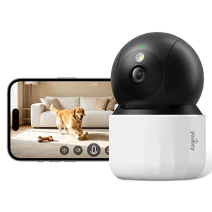 2K Indoor Secuirty Camera, 360° View Baby Monitor, Pet/Dog Camera | No Subscription, Human/Pet/Crying Detection, Auto-Tracking, Night Vision, 2-Way Audio, Local Storage, Work with Alexa/Google 2K Indoor Secuirty Camera, 360° View Baby Monitor, Pet/Dog Camera | No Subscription, Human/Pet/Crying Detection, Auto-Tracking, Night Vision, 2-Way Audio, Local Storage, Work with Alexa/Google