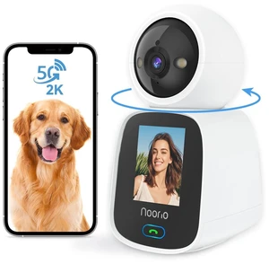 2K Indoor Camera with Two-Way Video Calling,360° PTZ Pet Camera | One-touch calls,Baby Monitor, 2.4 inch screen, 2.4G & 5G WiFi, color night vision, Alexa compatibility, app control 2K Indoor Camera with Two-Way Video Calling,360° PTZ Pet Camera | One-touch calls,Baby Monitor, 2.4 inch screen, 2.4G & 5G WiFi, color night vision, Alexa compatibility, app control