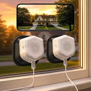 3MP 2K Window Camera, 2.4/5GHz WiFi Indoor Window Cameras for Home Security, Full-Color Night Vision, AI Human/Vehicle/Pet Detection, Two-Way Audio, 24/7 Recording, Works with Alexa (2 Pack) 3MP 2K Window Camera, 2.4/5GHz WiFi Indoor Window Cameras for Home Security, Full-Color Night Vision, AI Human/Vehicle/Pet Detection, Two-Way Audio, 24/7 Recording, Works with Alexa (2 Pack)